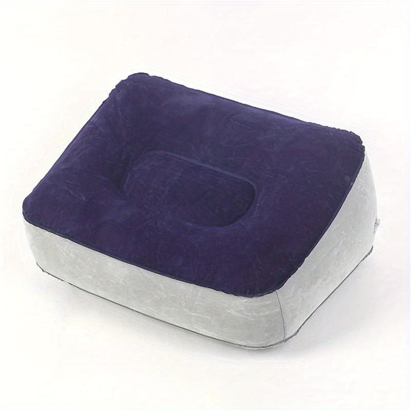 Inflatable Foot Rest Pillow For Travel Office Home Soft PVC Cushion