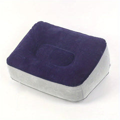 Inflatable Foot Rest Pillow For Travel Office Home Soft PVC Cushion