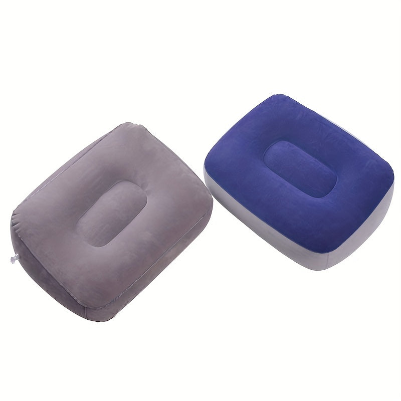 Inflatable Foot Rest Pillow For Travel Office Home Soft PVC Cushion