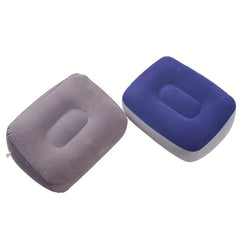 Inflatable Foot Rest Pillow For Travel Office Home Soft PVC Cushion