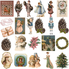 50pcs Romantic Christmas Stickers DIY Scrapbook Arts Crafts Washi Stickers