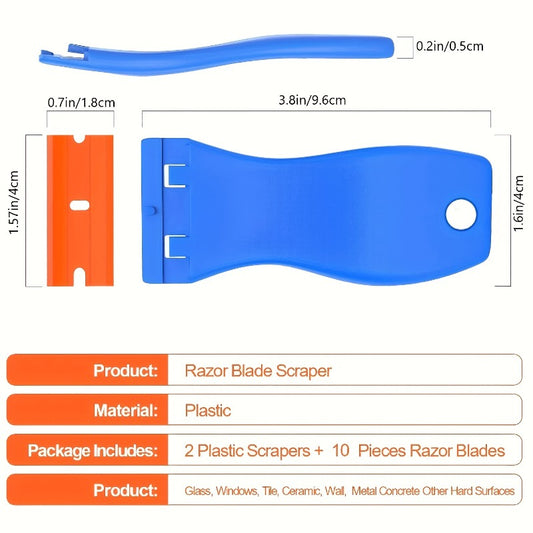 Plastic Razor Blades Scraper Tool for Easy Removal