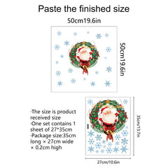 Christmas Tree Bells Wall Stickers Room Decoration Self adhesive Decor