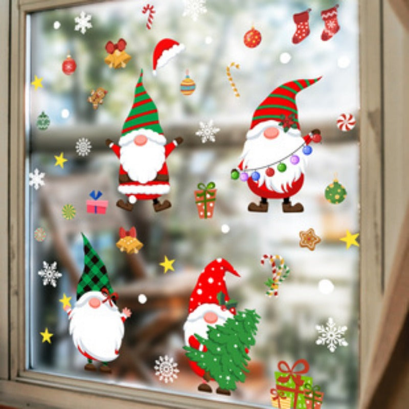 Christmas Tree Bells Wall Stickers Room Decoration Self adhesive Decor