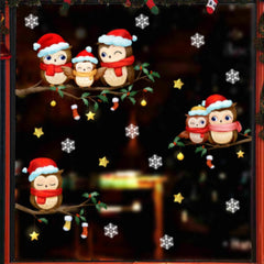 Christmas Tree Bells Wall Stickers Room Decoration Self adhesive Decor