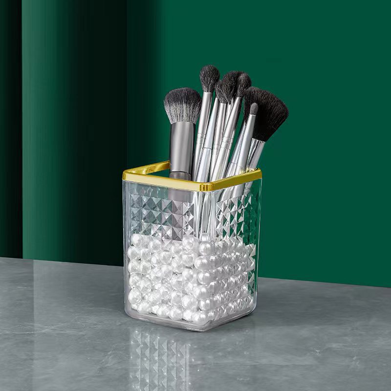 Nordic Desk Brush Pot Office Storage Box Makeup Brush Organizer