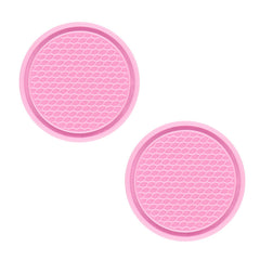 2pcs Colorful Car Cup Holder Anti Slip Coasters PVC Car Coasters