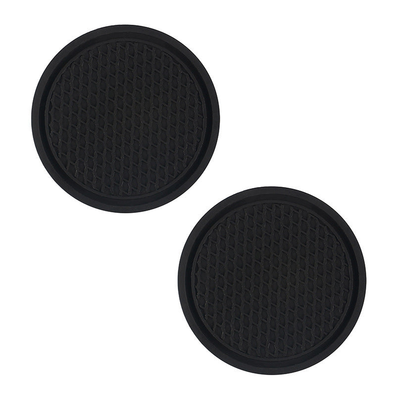 2pcs Colorful Car Cup Holder Anti Slip Coasters PVC Car Coasters