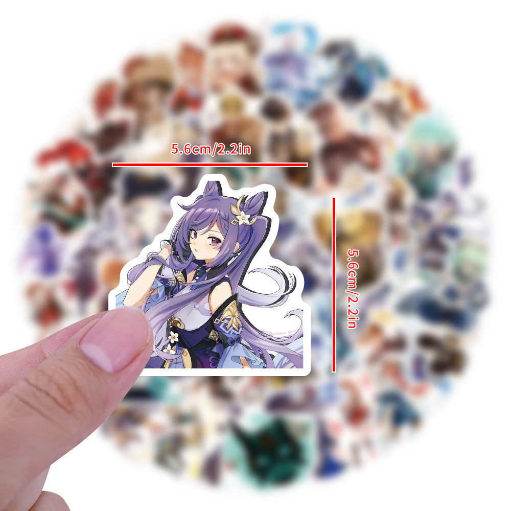 60pcs Anime Stickers Pack Vinyl Waterproof Stickers For Water Bottles