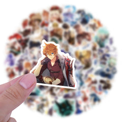 60pcs Anime Stickers Pack Vinyl Waterproof Stickers For Water Bottles