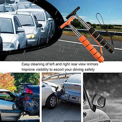 Telescopic Auto Mirror Squeegee Cleaner - Retractable Glass Clean