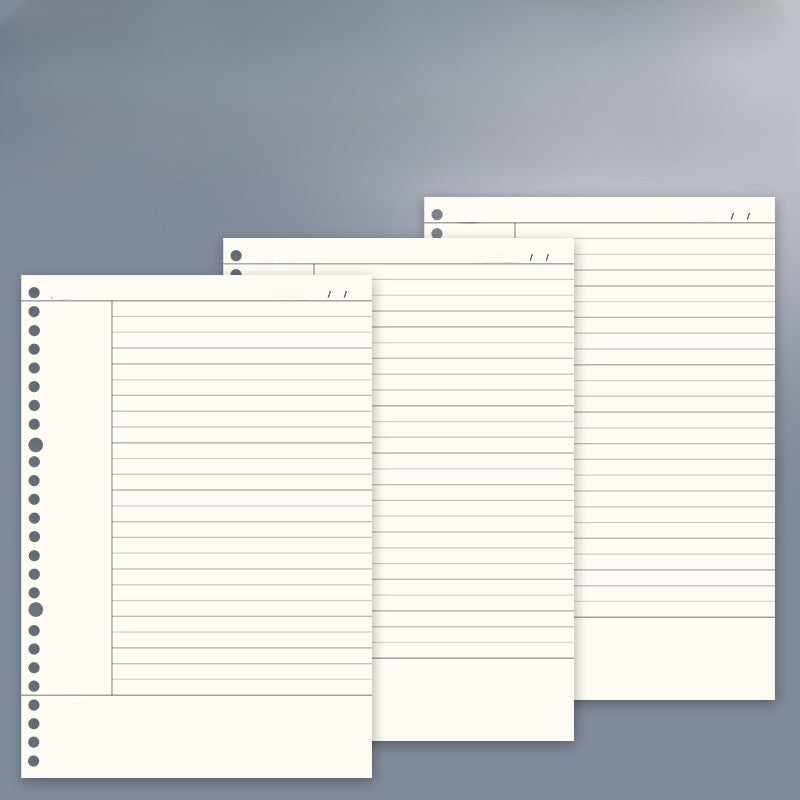 Waterproof Buckle Horizontal Line Notebook for College Students