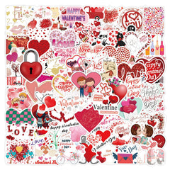 100 Love Stickers Pack Vinyl Waterproof Stickers for Water Bottle Laptop