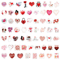 100 Love Stickers Pack Vinyl Waterproof Stickers for Water Bottle Laptop