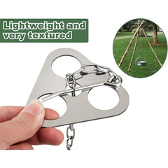 Stainless Steel Campfire Tripod with Adjustable Chain