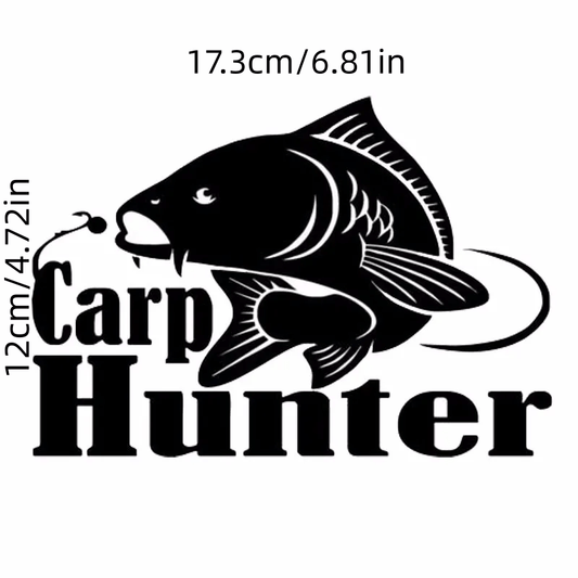 Carp Hunter Vinyl Car Styling Fishing Window Decal Sticker