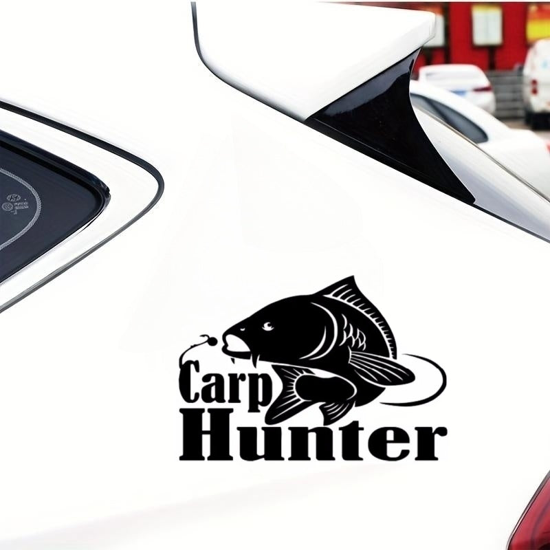 Carp Hunter Vinyl Car Styling Fishing Window Decal Sticker