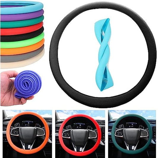 Non Slip Silicone Steering Wheel Protector Car Steering Wheel Protective Cover