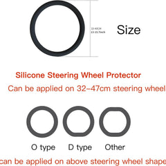 Non Slip Silicone Steering Wheel Protector Car Steering Wheel Protective Cover