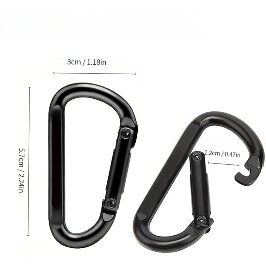 Durable D Buckle Keychain Metal Carabiner