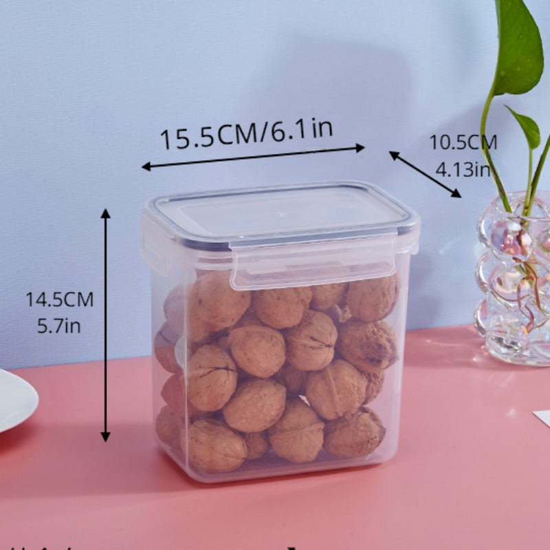 Plastic Sealed Jar with Lid Storage Box for Cereal Rice Pasta Tea Nuts