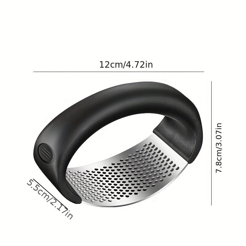 Stainless Steel Garlic Press Rocker Metal Garlic Mincer Kitchen Garlic Chopper