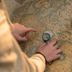 Mini Survival Compass With Lanyard for Outdoor Hiking Camping