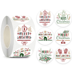 500pcs Christmas Stickers Gift Bag Seal Sticker Labels Navidad Box Decoration