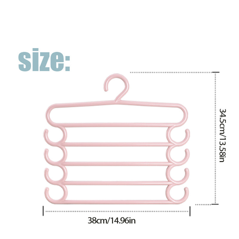 5-Layer Pants Towel Scarfs Racks Storage Organizer