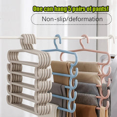 5-Layer Pants Towel Scarfs Racks Storage Organizer