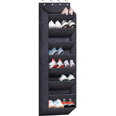 Over The Door Shoe Storage Organizer With Large Deep Pockets