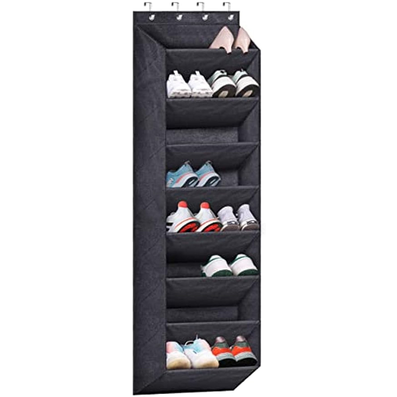 Over The Door Shoe Storage Organizer With Large Deep Pockets