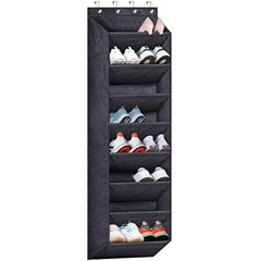 Over The Door Shoe Storage Organizer With Large Deep Pockets