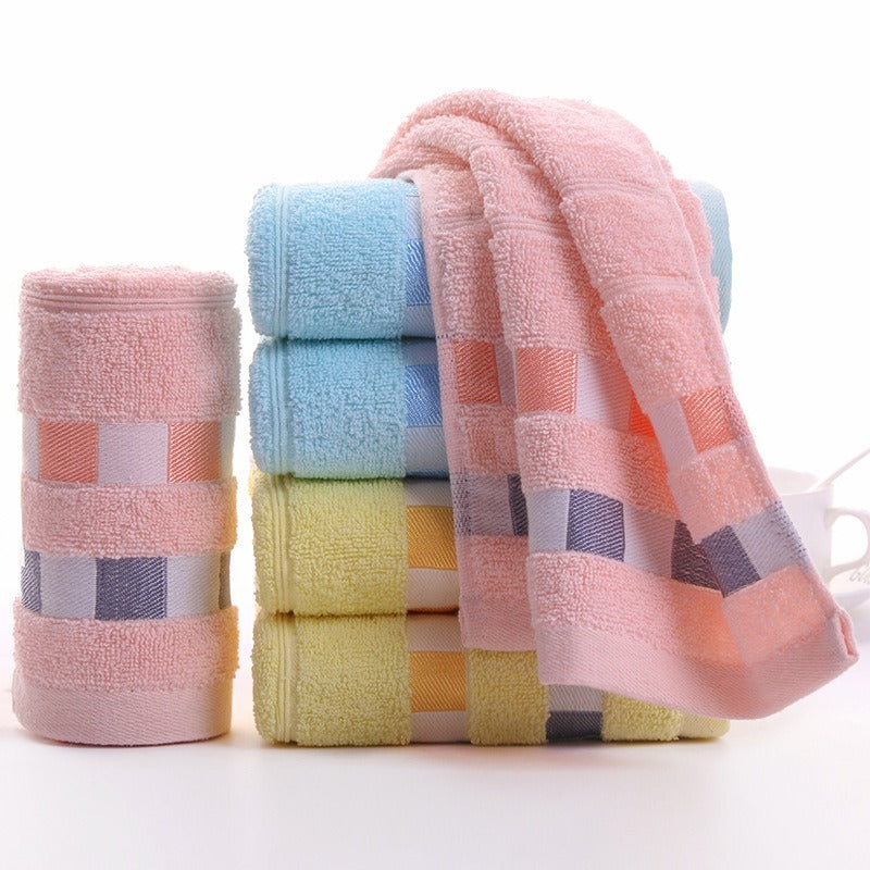 3pcs Soft Cotton Hand Towel Absorbent Face Towel for Home Bathroom