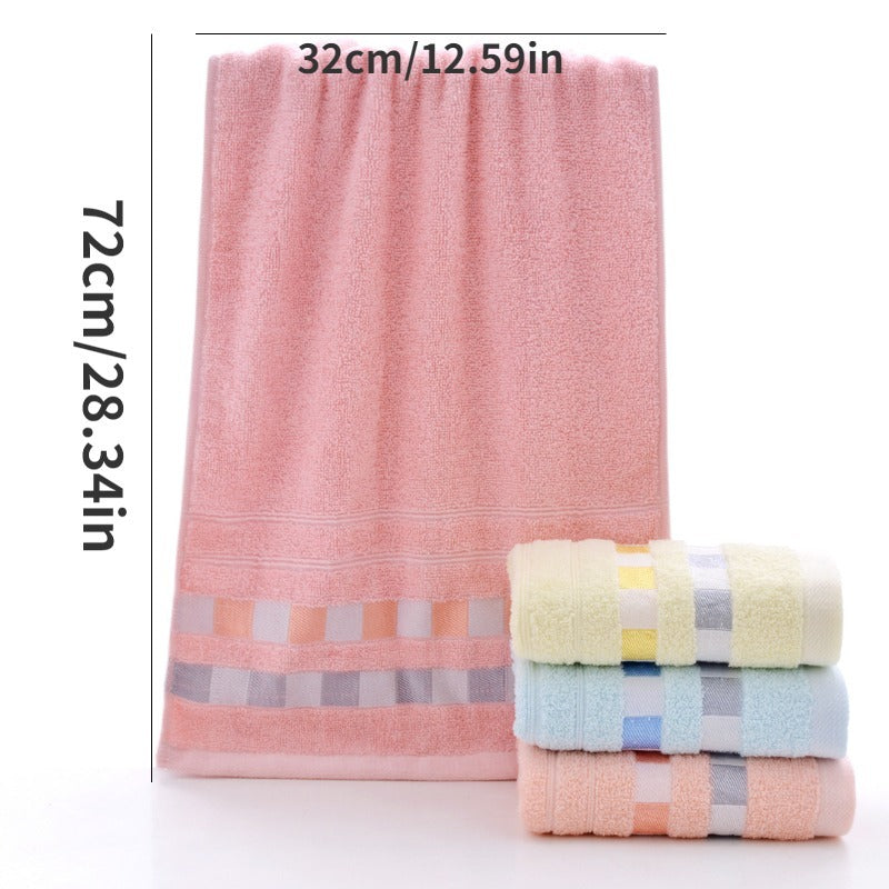 3pcs Soft Cotton Hand Towel Absorbent Face Towel for Home Bathroom