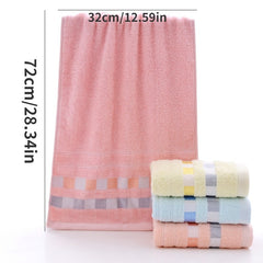 3pcs Soft Cotton Hand Towel Absorbent Face Towel for Home Bathroom