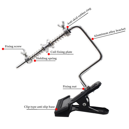 Aluminum Fishing Line Spooler With Clamp for Trolling
