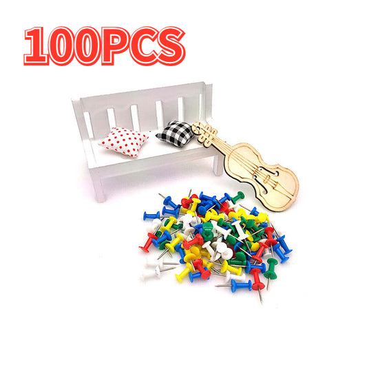 100PCS I-Shaped Cork Board Nails for Thumbnails Painting