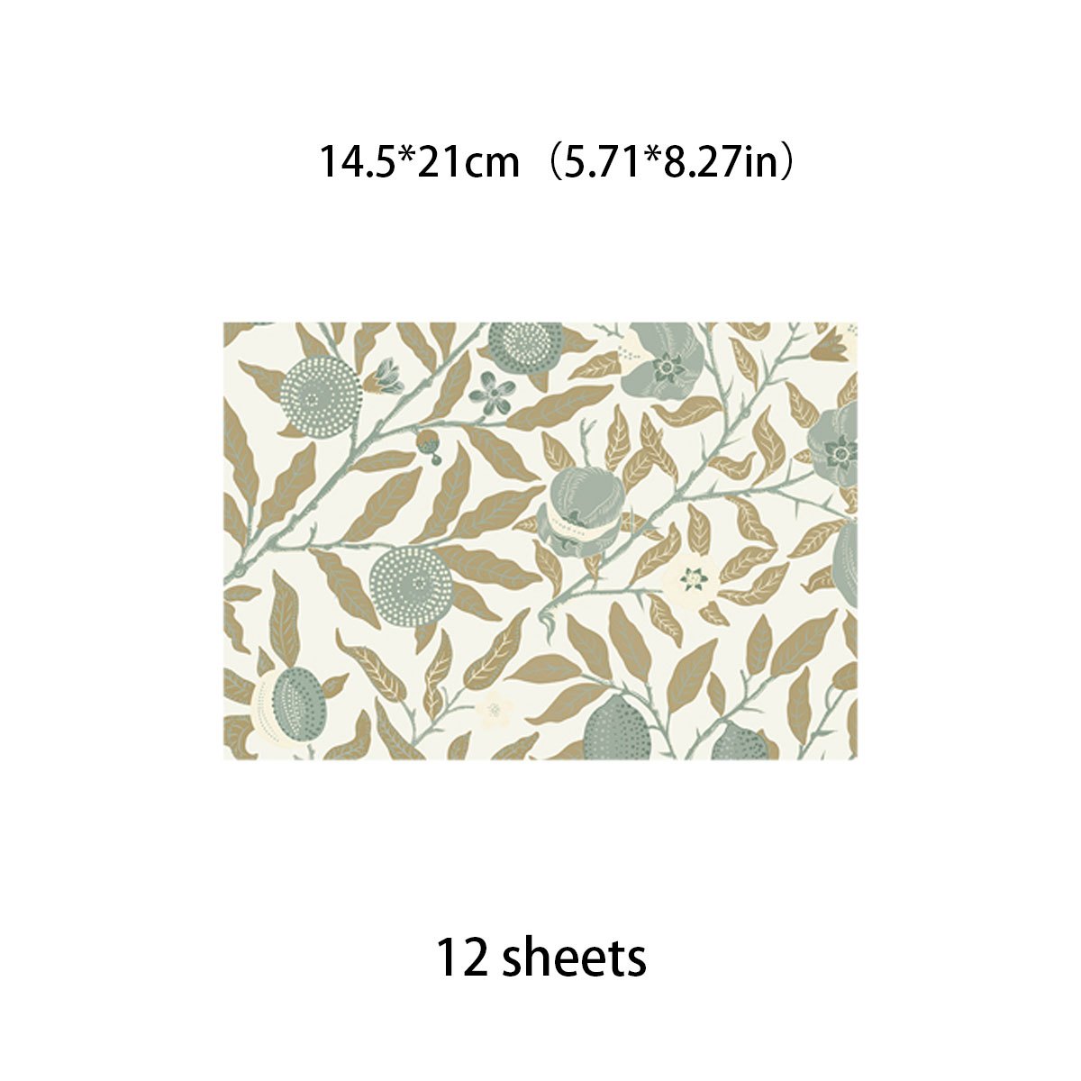 12 Sheets Retro Journal Paper for DIY Background, Gift for Women