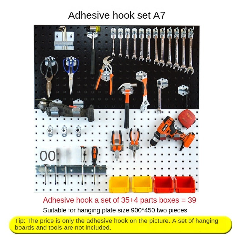 39-Piece Garage Hooks Hardware Set for Tools Storage, Excluding Pegboard