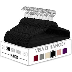 Velvet Hangers 50 Pack Non Slip Clothes Suit Heavy Duty Coat