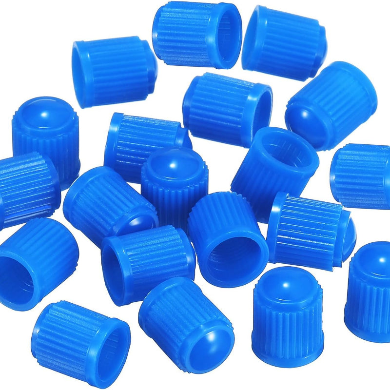 20pcs Valve Dust Caps for Car Motorbike Trucks - Blue Green