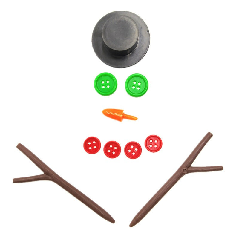 10pcs Interactive Christmas Snowman Toy Set with Accessories