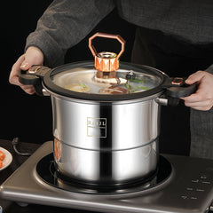 304 Stainless Steel Micro Pressure Pot Soup Pot with Thickened Composite Pot