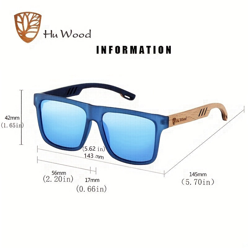 Men's Wooden Polarized Sunglasses UV Protection for Travel Fishing