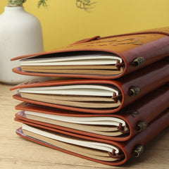 120 Pages Retro PU Leather Diary Notebook Sketch Book