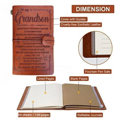 120 Pages Retro PU Leather Diary Notebook Sketch Book