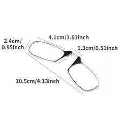 Folding Legless Nose Clip Reading Glasses Keychain Men Women Mini Portable