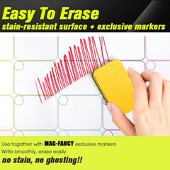2pcs Magnetic Duties Chart for Adults and Refrigerator Weekly Schedule Board
