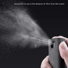 2in1 Microfiber Screen Cleaner Spray Set Mobile Phone Computer Glasses Wipes
